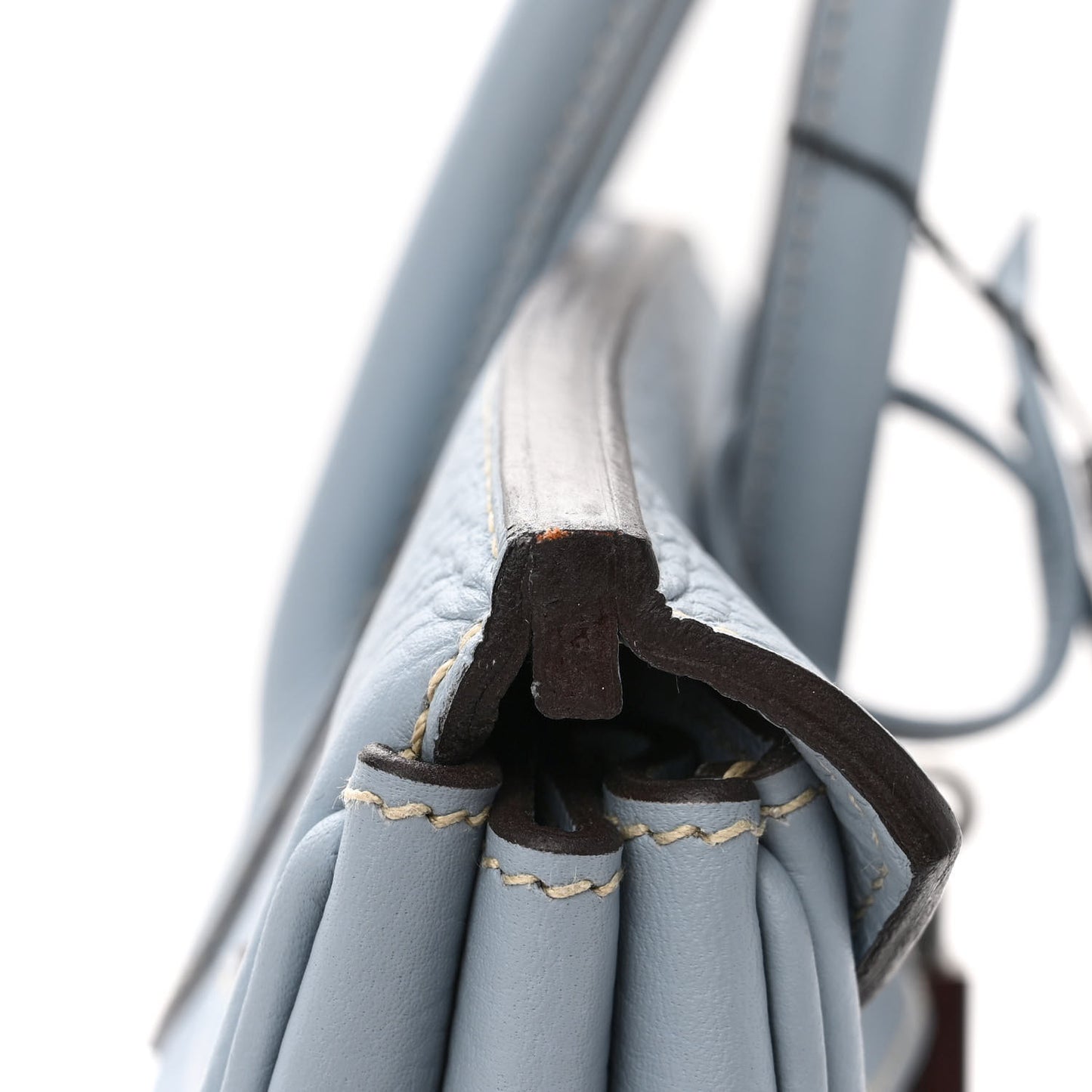 Togo Birkin 35 Bleu Lin