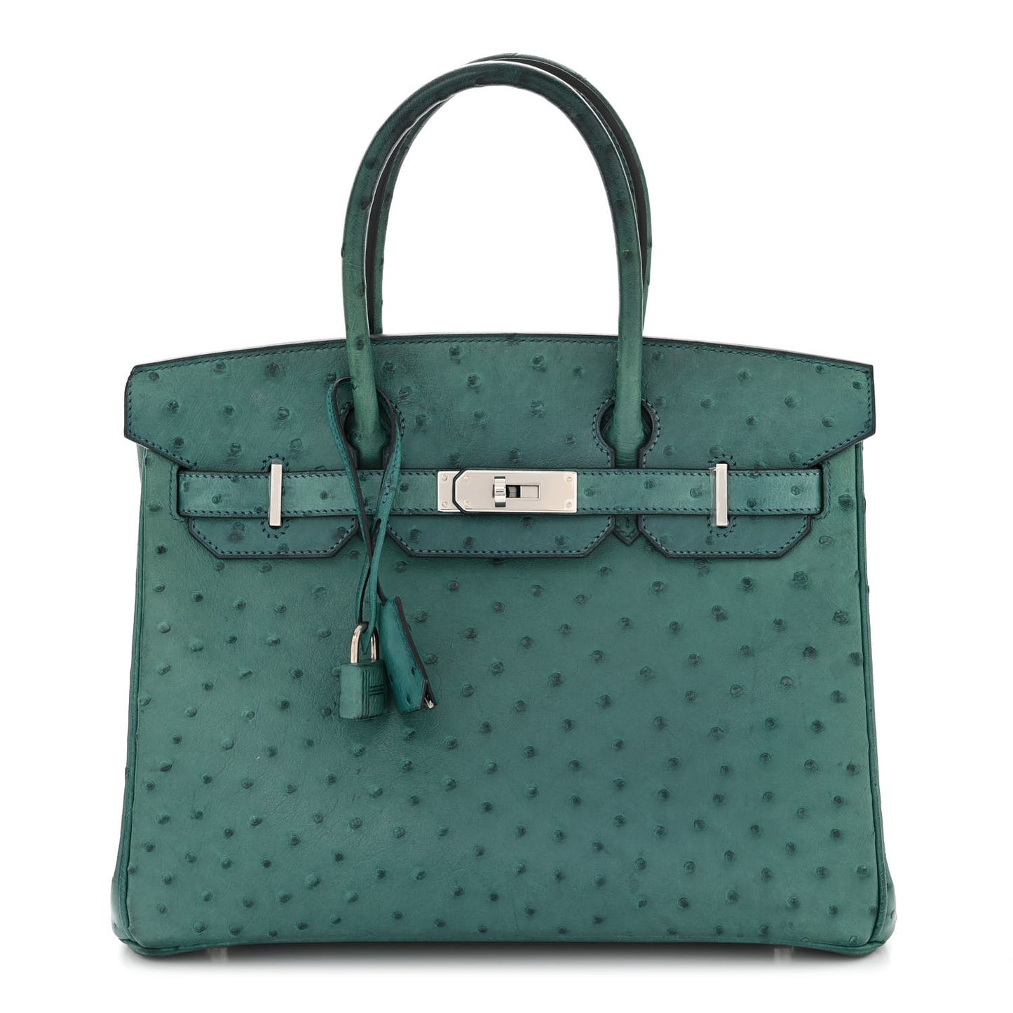 Ostrich Birkin 30 Cobalt