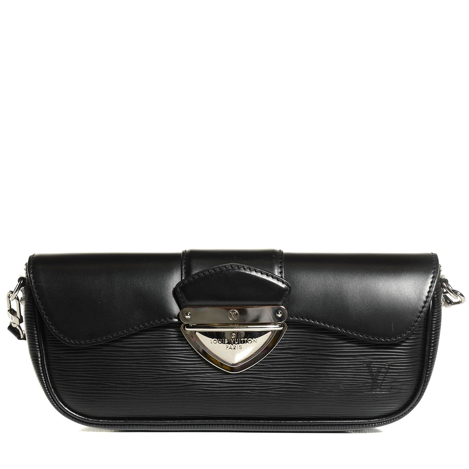 Louis Vuitton Epi Montaigne Clutch Black 1 of 7
