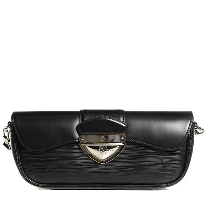 Louis Vuitton Epi Montaigne Clutch Black 1 of 7