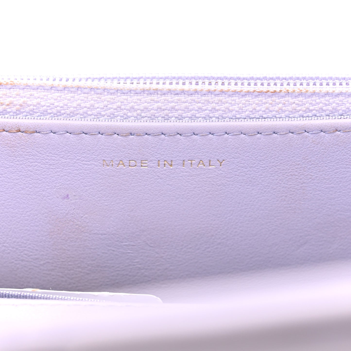 Lambskin Quilted Chanel 19 Wallet On Chain WOC Light Purple