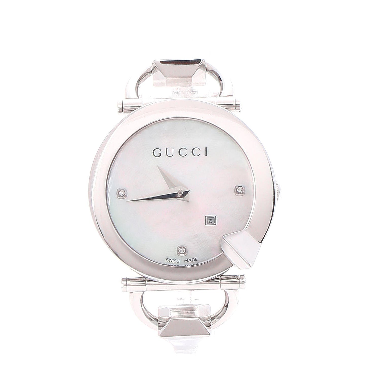 Stainless Steel Diamond Mother of Pearl 35mm Chiodo Quartz Watch