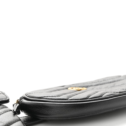 Gucci Calfskin Matelasse GG Marmont 2.0 Multi Belt Bag 85 34 Black 13 of 17