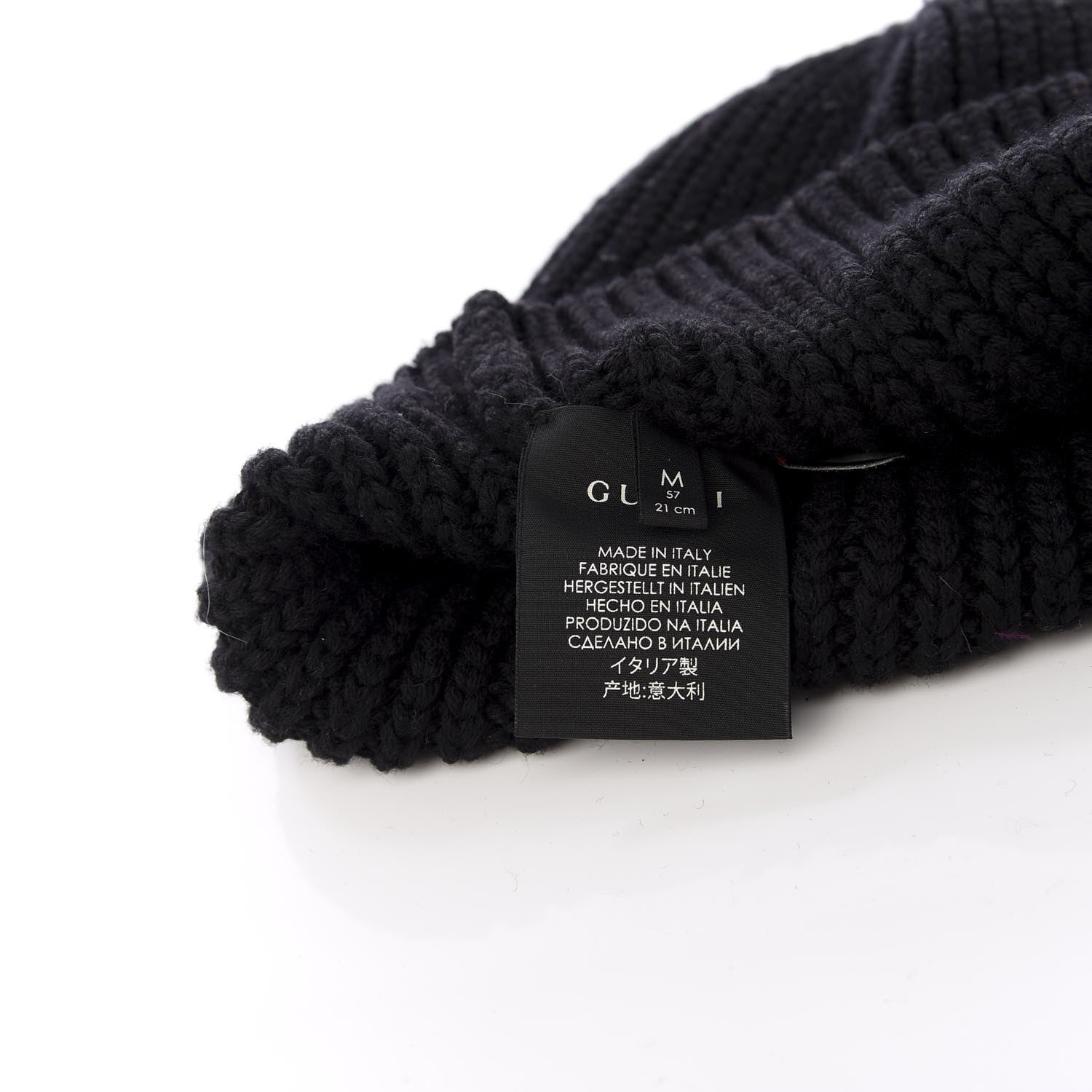 Gucci X SEGA Wool Crystal Guccy Beanie Hat M Black 3 of 4