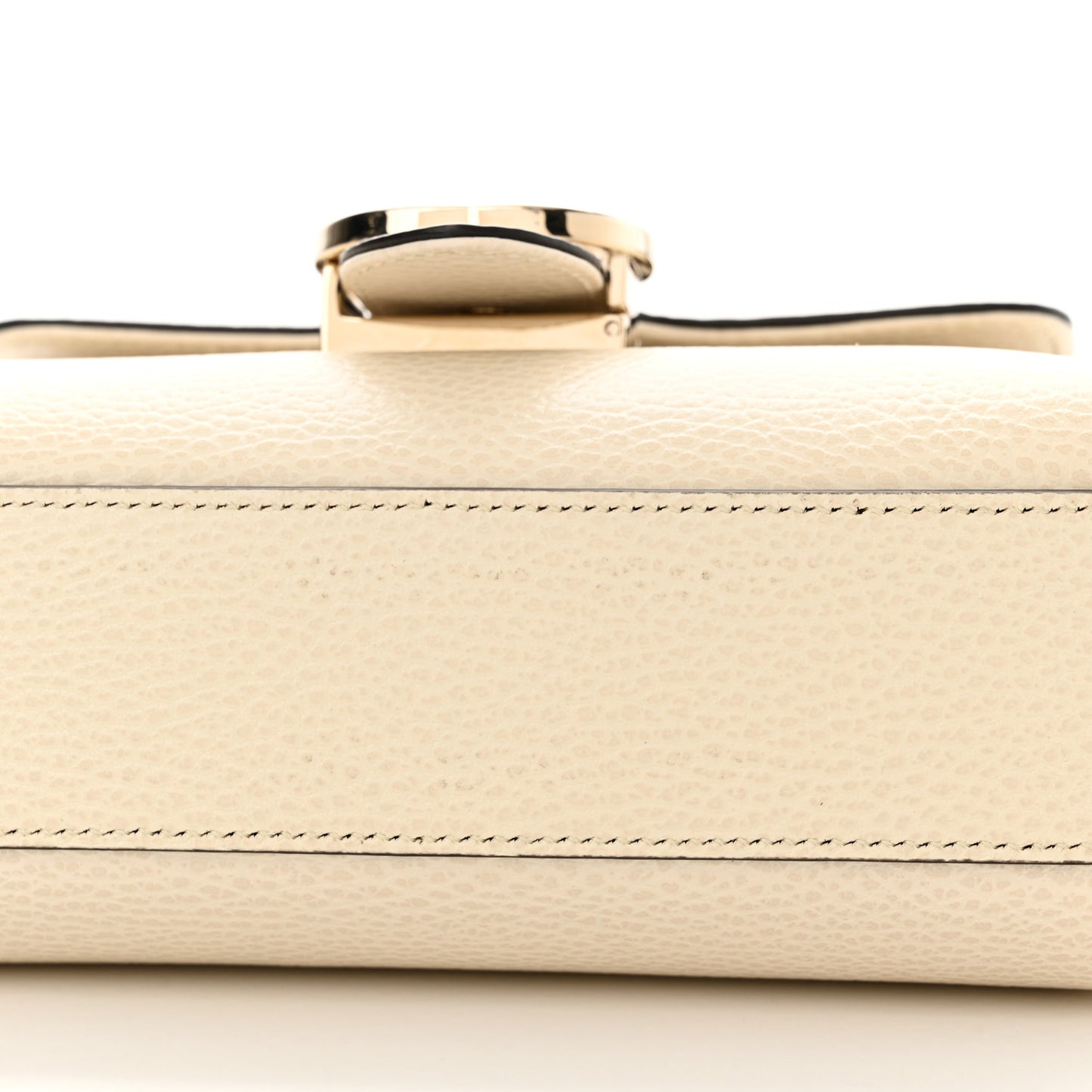 Dollar Calfskin Interlocking G Crossbody Bag Mystic White