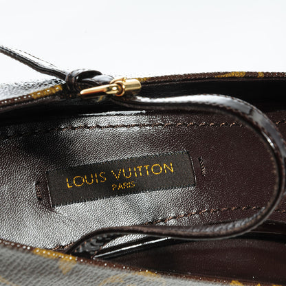 Louis Vuitton Patent Monogram Fetish Vanity Platform Pumps 35 8 of 8