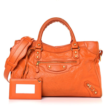 Balenciaga Agneau Giant 12 Gold Hardware City Tangerine 1 of 10