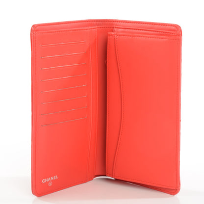 Chanel Patent Calfskin Quilted Yen Wallet Red 5 of 8