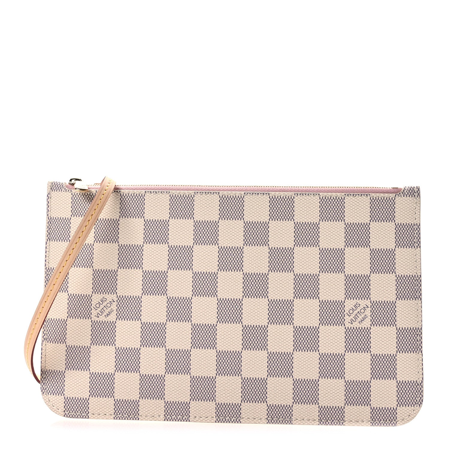 Louis Vuitton Damier Azur Neverfull MM GM Pochette Rose Ballerine 1 of 6
