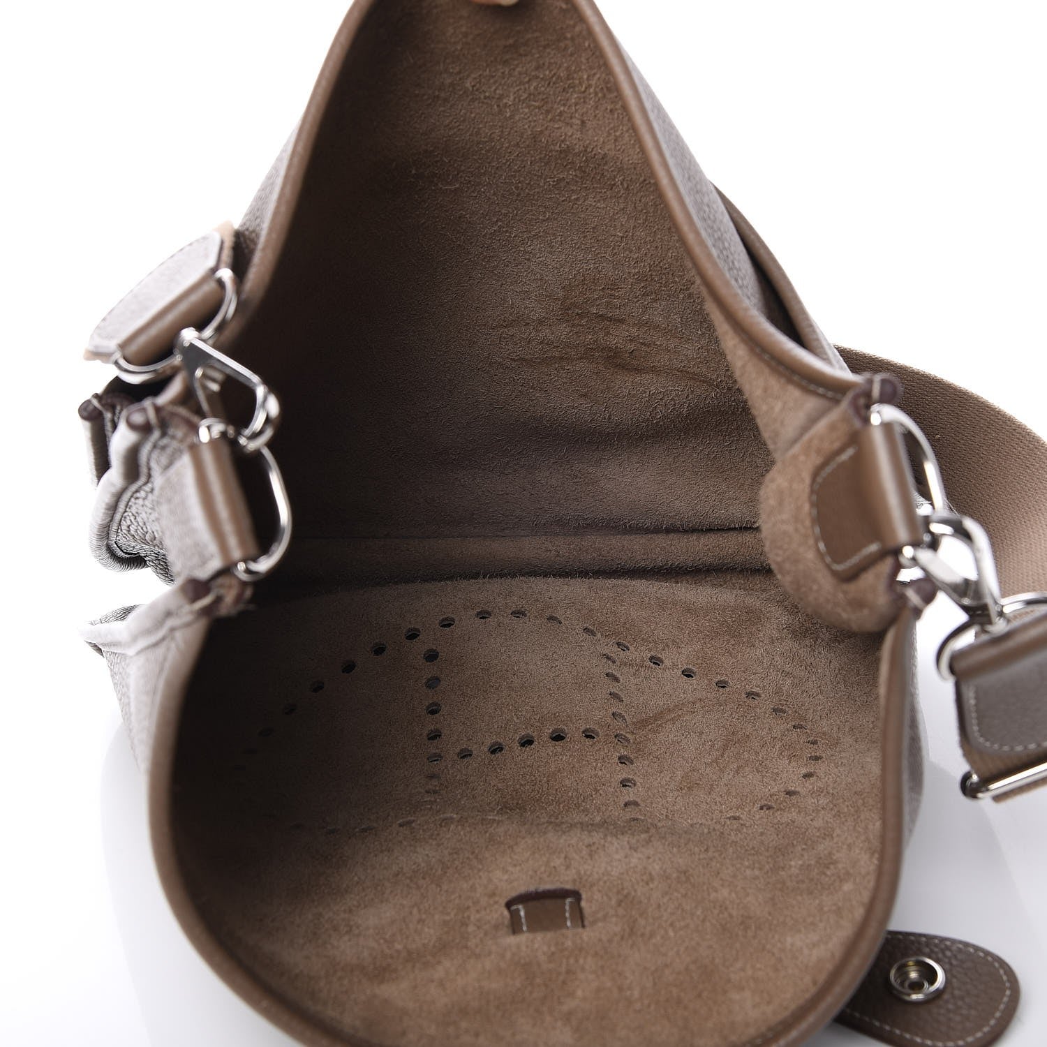 Hermes Taurillon Clemence Evelyne III GM Etoupe 5 of 7