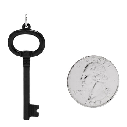 Tiffany Black Titanium Oval Key Pendant 2 of 4
