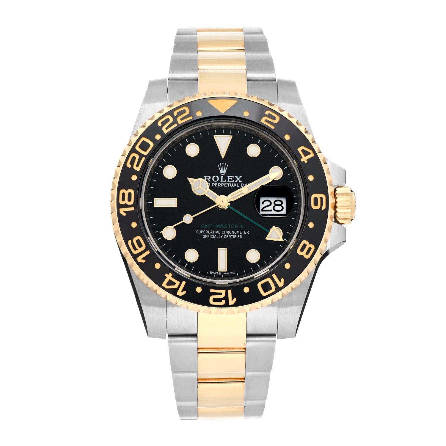 Rolex Stainless Steel 18K Yellow Gold 40mm GMT-Master II Oyster Perpetual Date Watch 116713LN 1 of 5