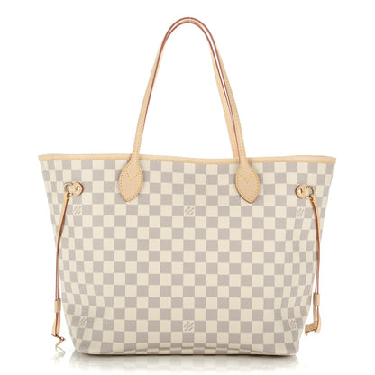 Louis Vuitton Damier Azur Neo Neverfull MM Rose Ballerine 1 of 8