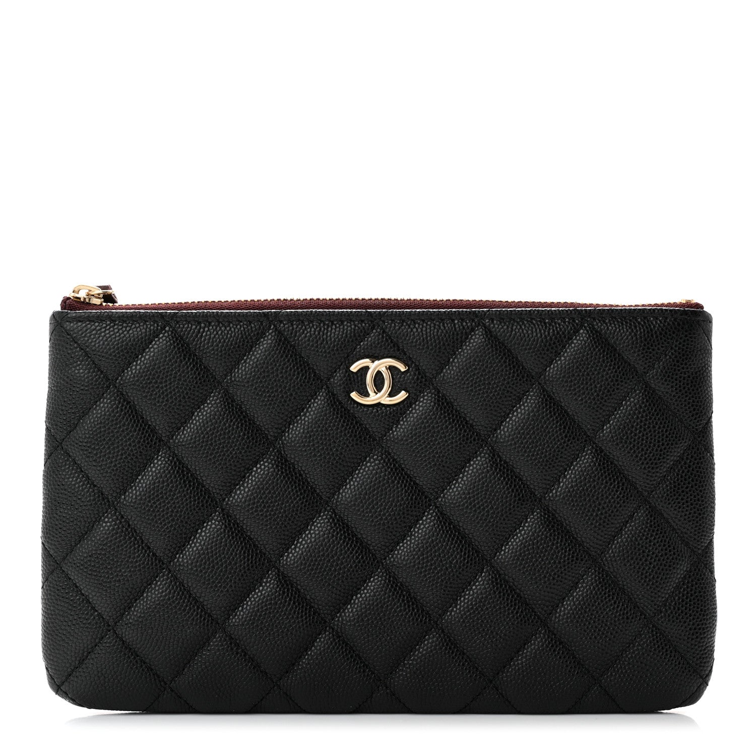 Chanel Caviar Quilted Cosmetic Case Black 1 of 9