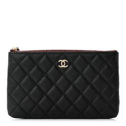 Chanel Caviar Quilted Cosmetic Case Black 1 of 9