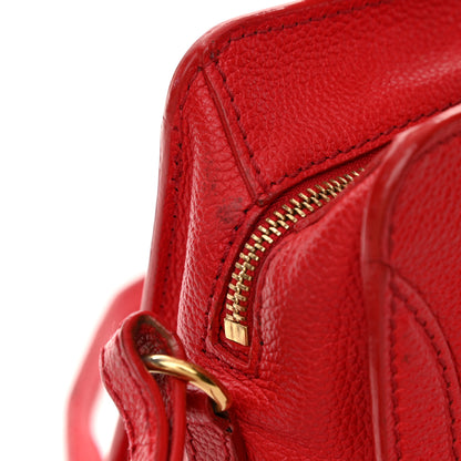 Alexander McQueen Calfskin Mini Skull Padlock Zip Around Tote Red 13 of 13
