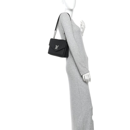 Louis Vuitton Soft Calfskin My Lockme Chain Bag BB Black 2 of 13
