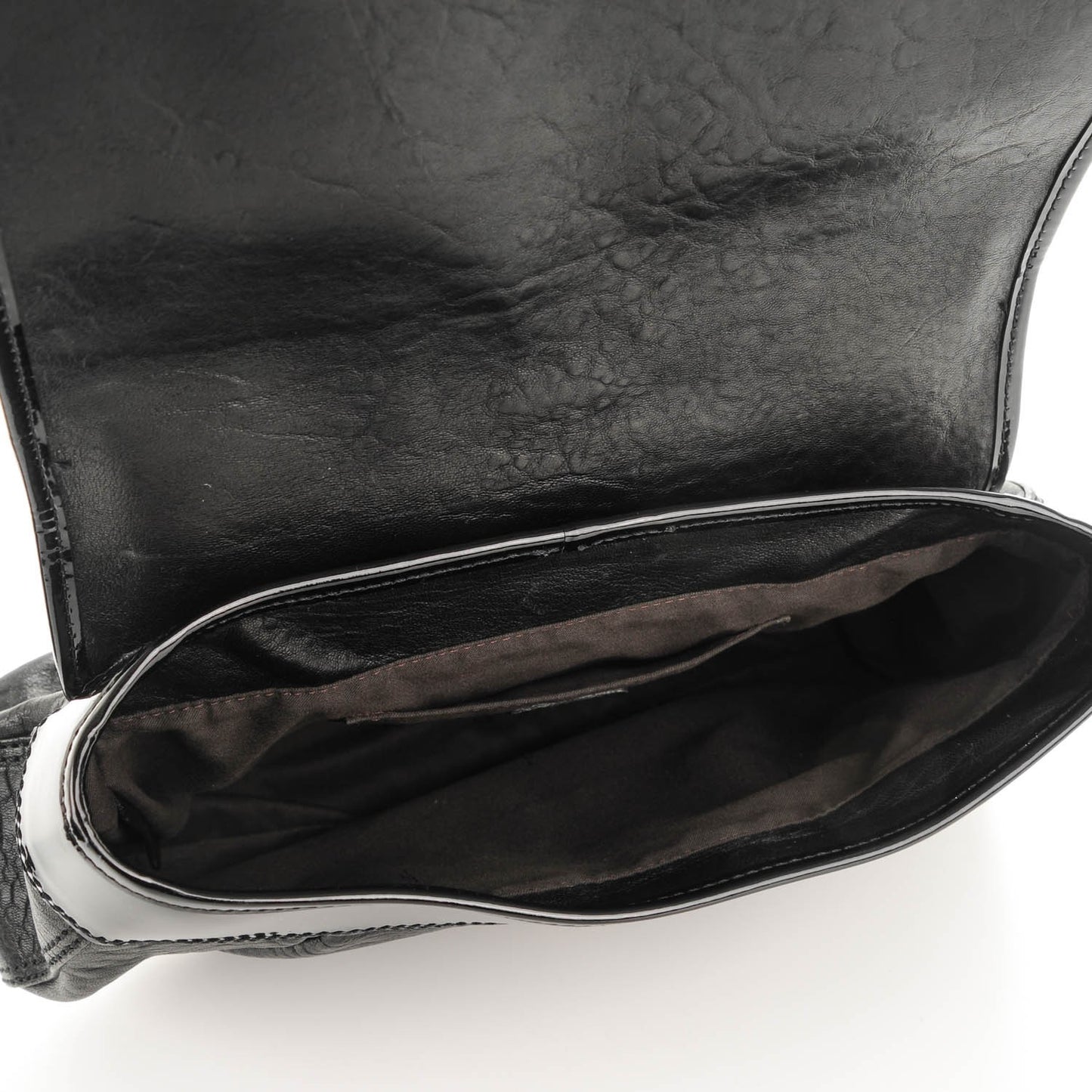 Nappa Patent B Bag Black