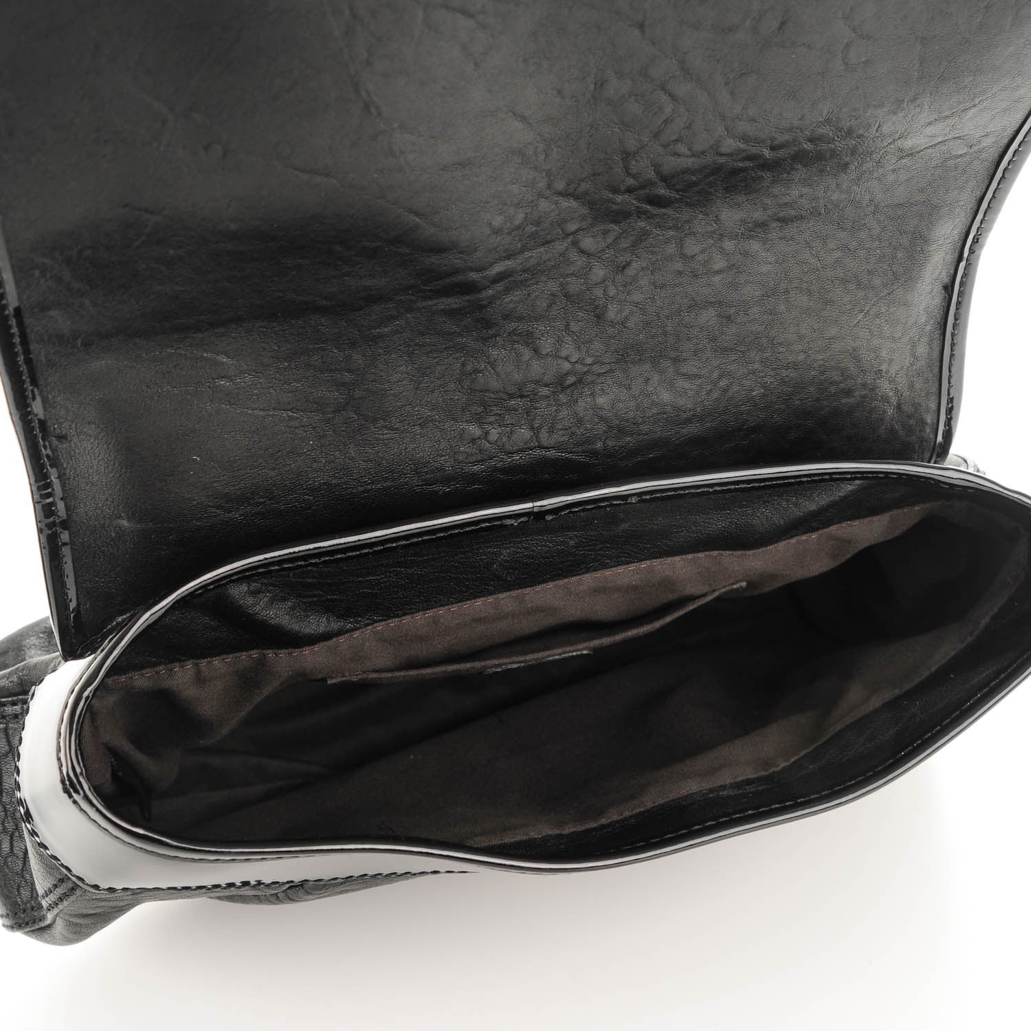 Fendi Nappa Patent B Bag Black 5 of 7