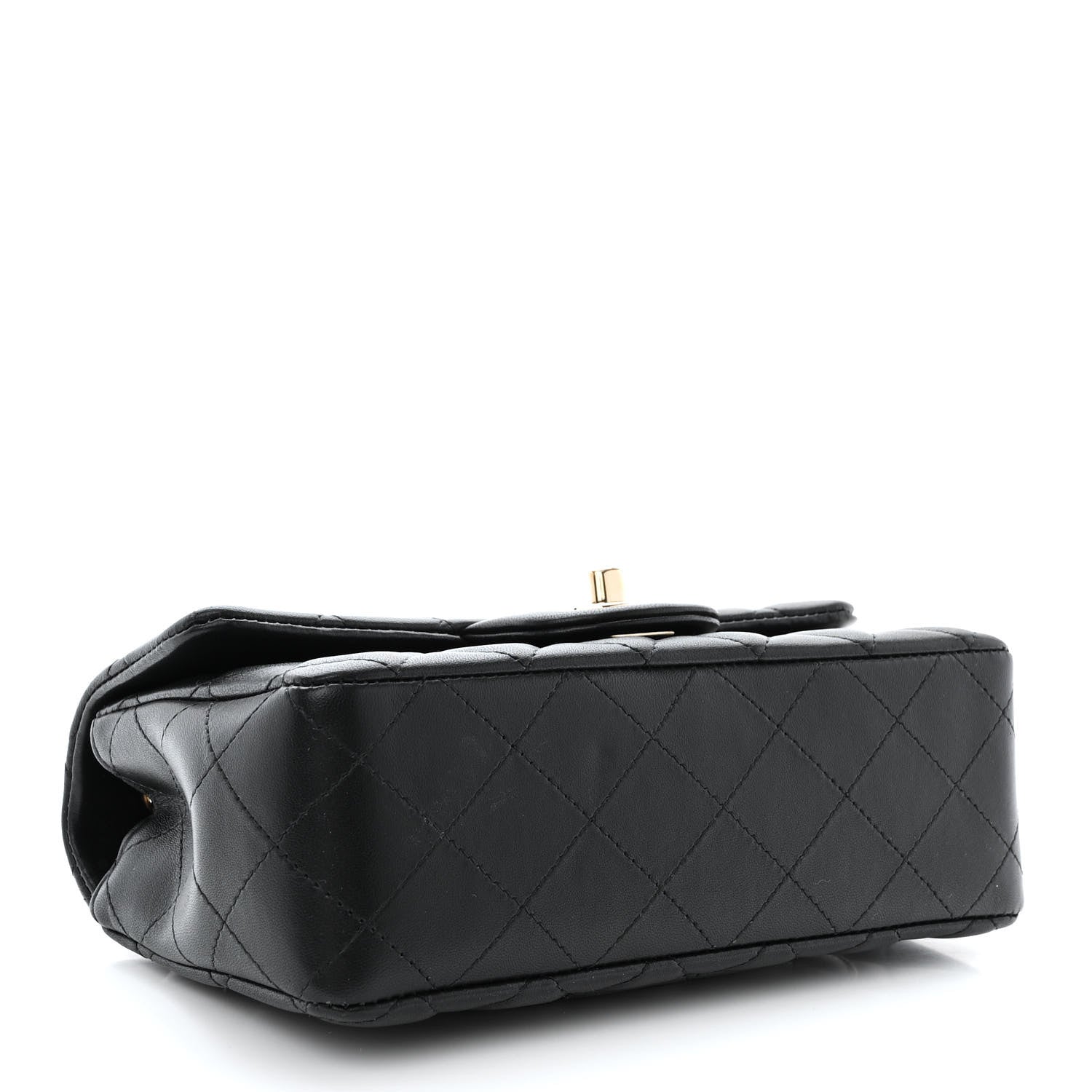 Chanel Lambskin Quilted Mini Rectangular Flap Black 4 of 13