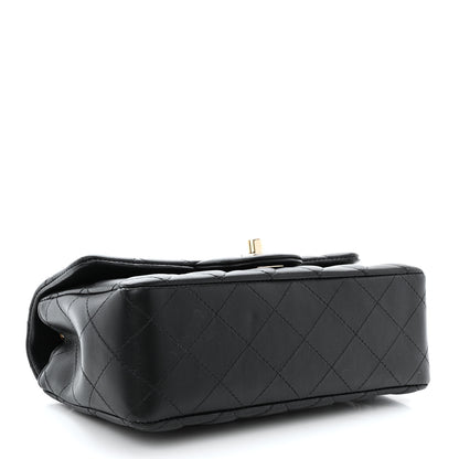 Chanel Lambskin Quilted Mini Rectangular Flap Black 4 of 13