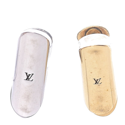 Louis Vuitton V Earrings Gold Silver 3 of 6