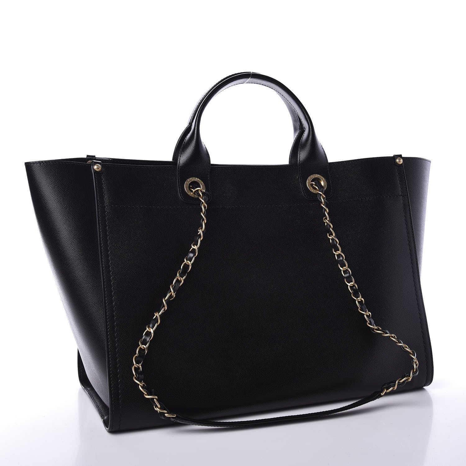 Chanel Caviar Medium Studded Deauville Tote Black 2 of 10