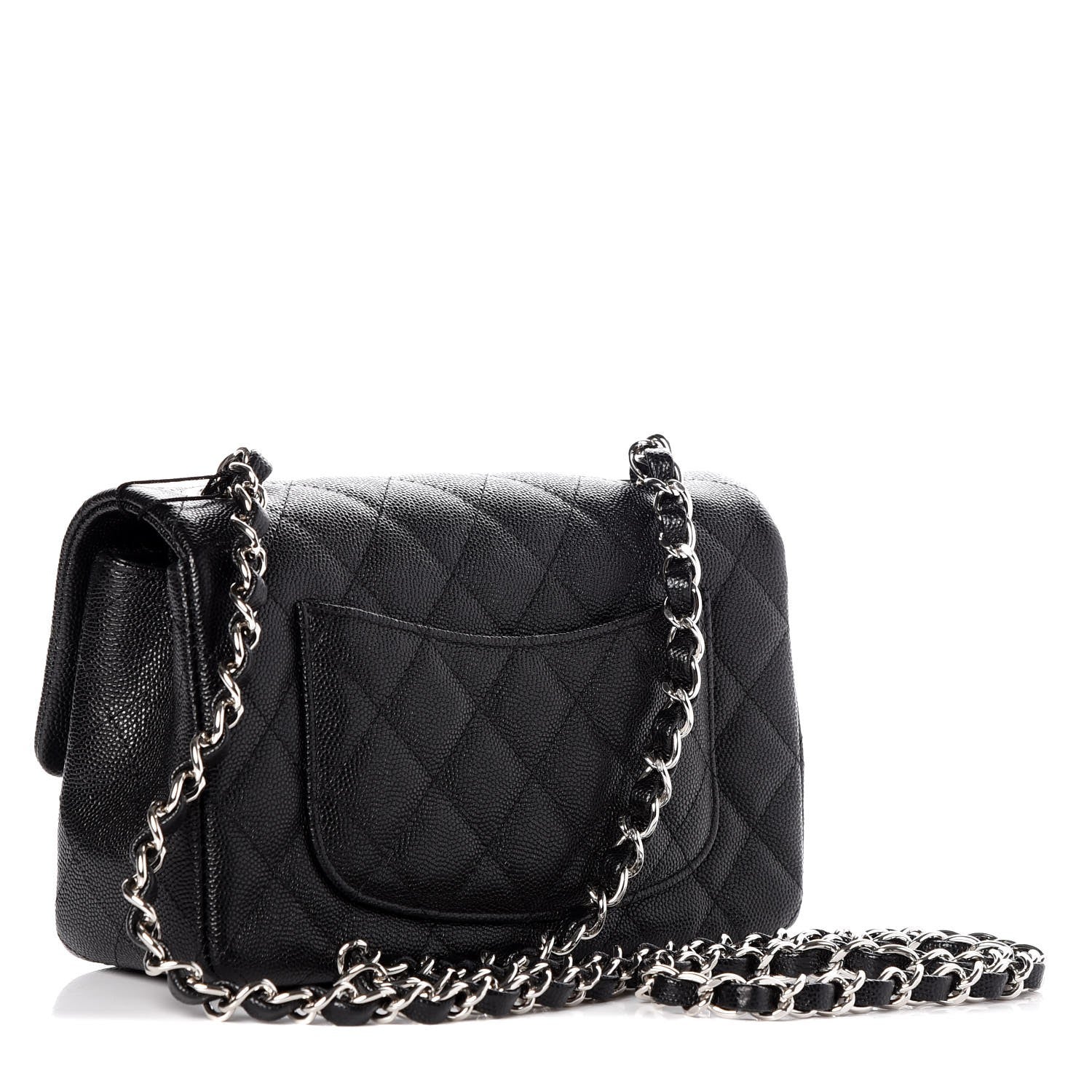 Chanel Caviar Quilted Mini Rectangular Flap Black 3 of 8