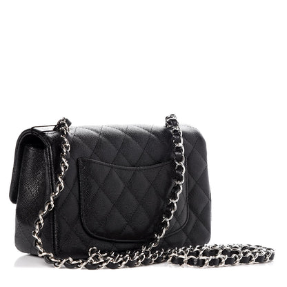 Chanel Caviar Quilted Mini Rectangular Flap Black 3 of 8