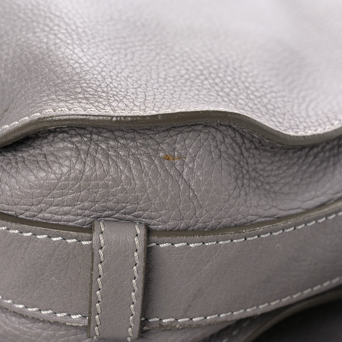 Calfskin Medium Marcie Round Crossbody Bag Cashmere Grey