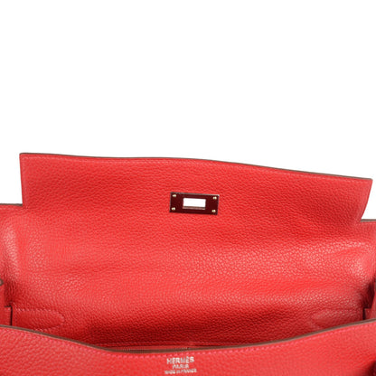 Hermes Togo Kelly Retourne 32 Rouge Casaque 20 of 24