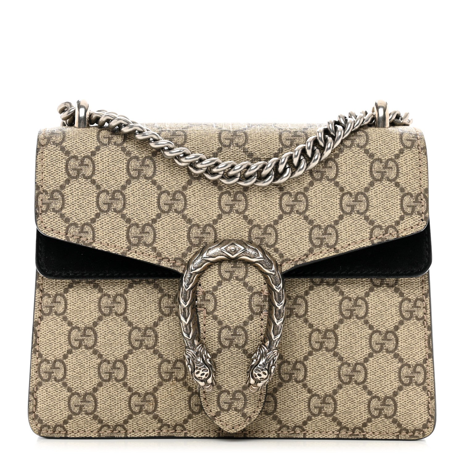 Gucci GG Supreme Monogram Mini Dionysus Shoulder Bag Black 1 of 10