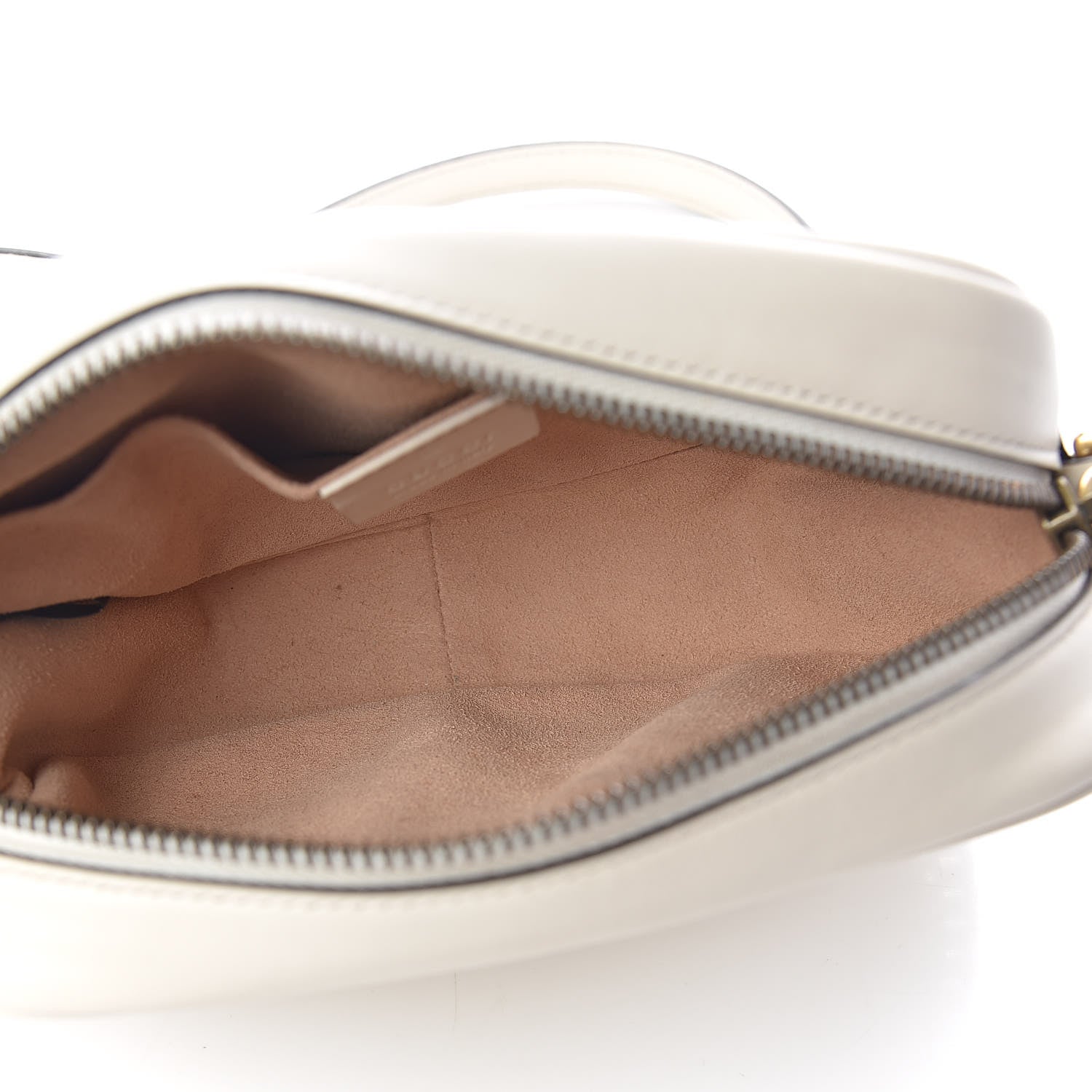 Gucci Calfskin Matelasse Mini GG Marmont Chain Shoulder Bag White 5 of 10