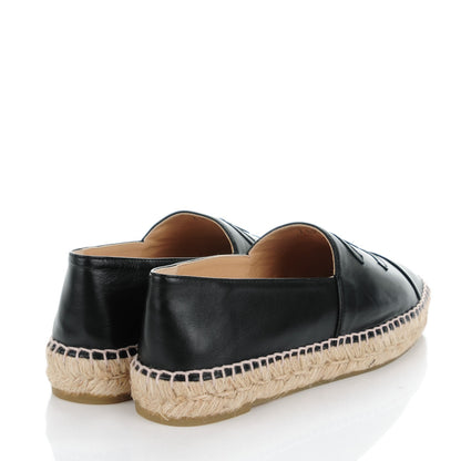 Chanel Lambskin CC Espadrilles 39 Black 4 of 9