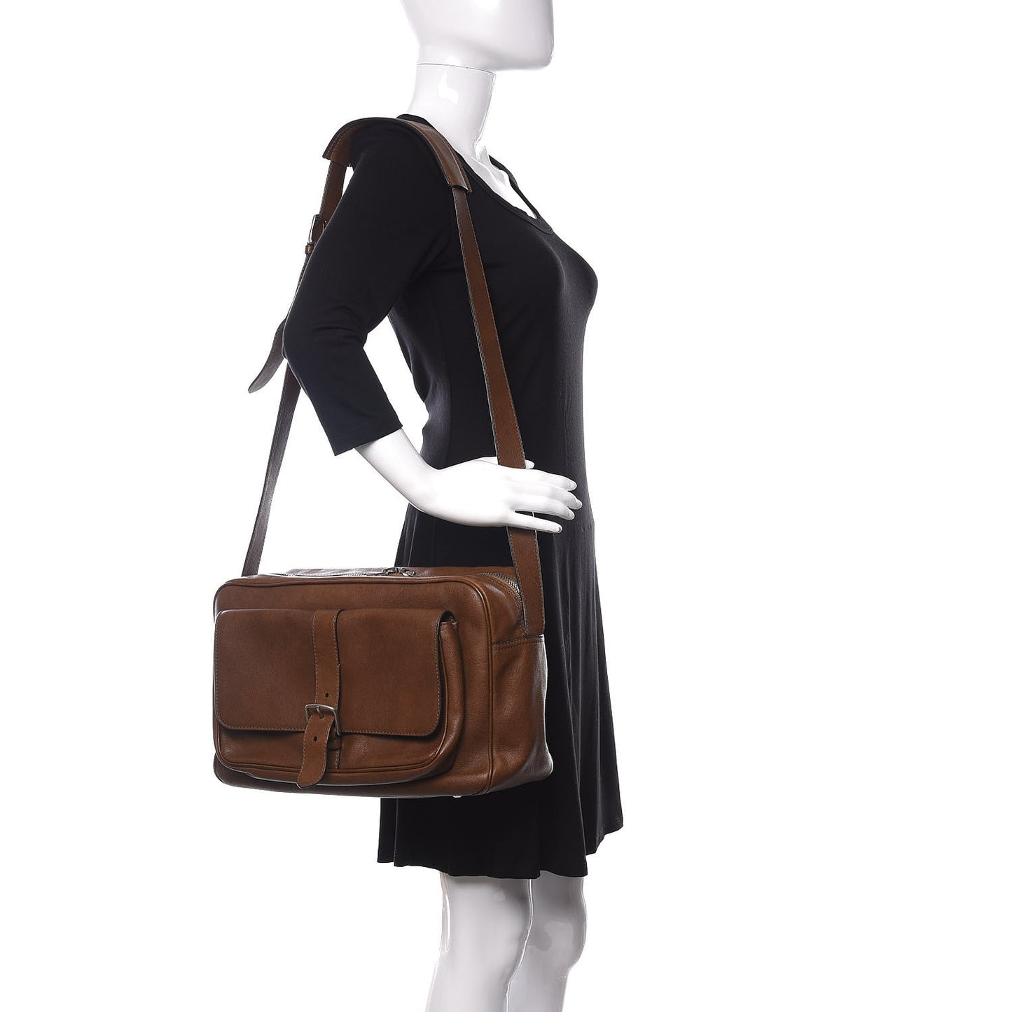 Nappa Mens Satchel Brown