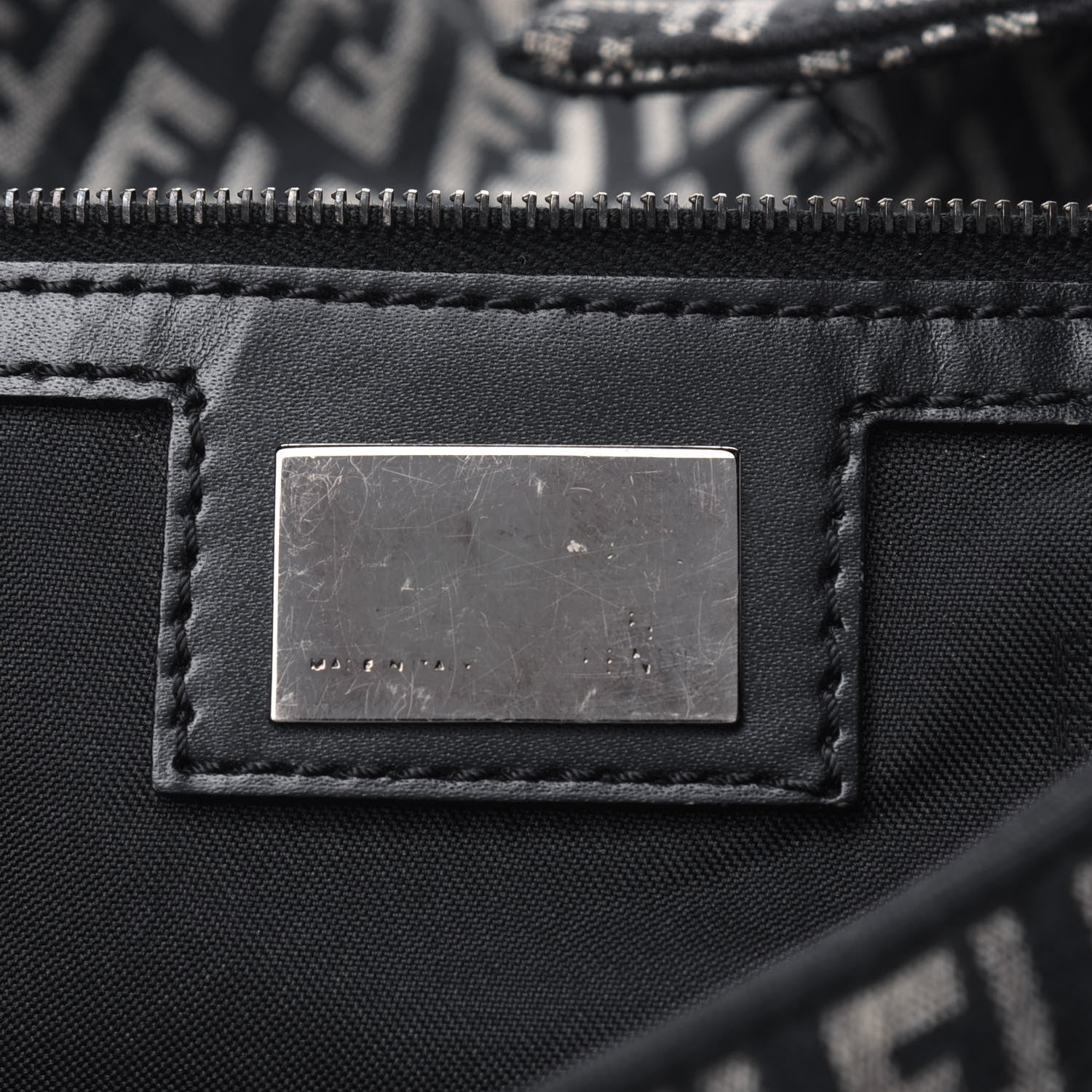 Fendi Zucchino Shoulder Bag Black 6 of 27