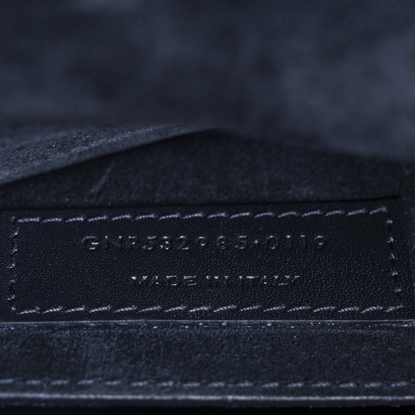 Suede Calfskin Betty Messenger Navy