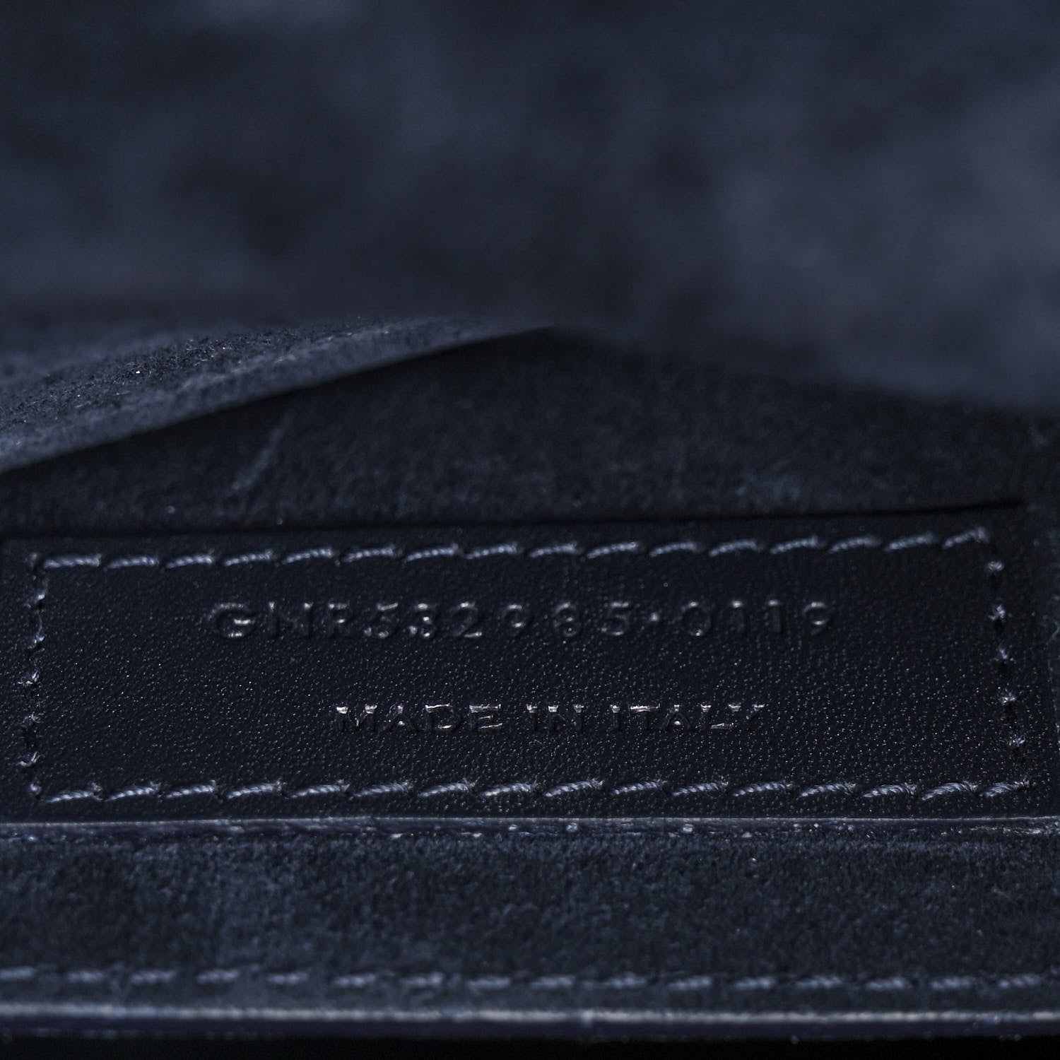 Saint Laurent Suede Calfskin Betty Messenger Navy 6 of 8
