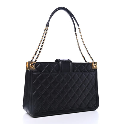 Chanel Lambskin Quilted Elegant CC Shopping Tote Black 2 of 4