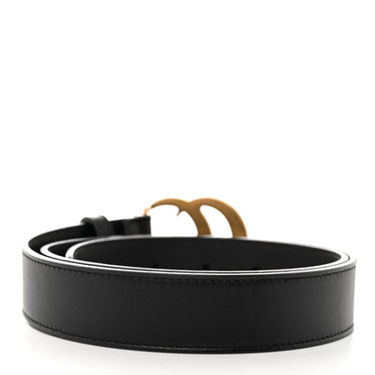 Gucci Calfskin Double G 30mm Belt 80 32 Black 2 of 5