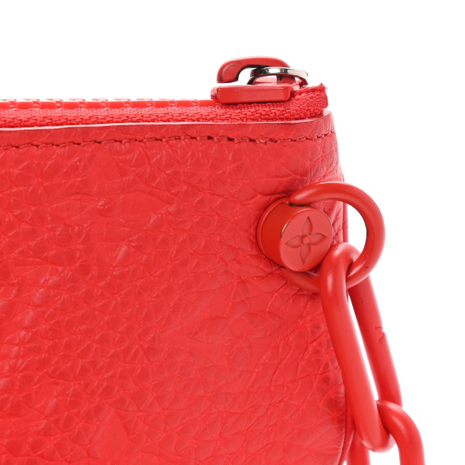 Louis Vuitton Taurillon Monogram Solar Ray Key Pouch Rouge 9 of 10