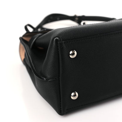 Louis Vuitton Calfskin Lockme Ever BB Black 4 of 8