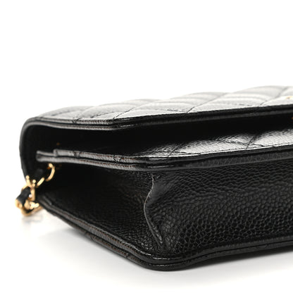 Chanel Caviar Quilted Wallet On Chain WOC Black 9 of 10