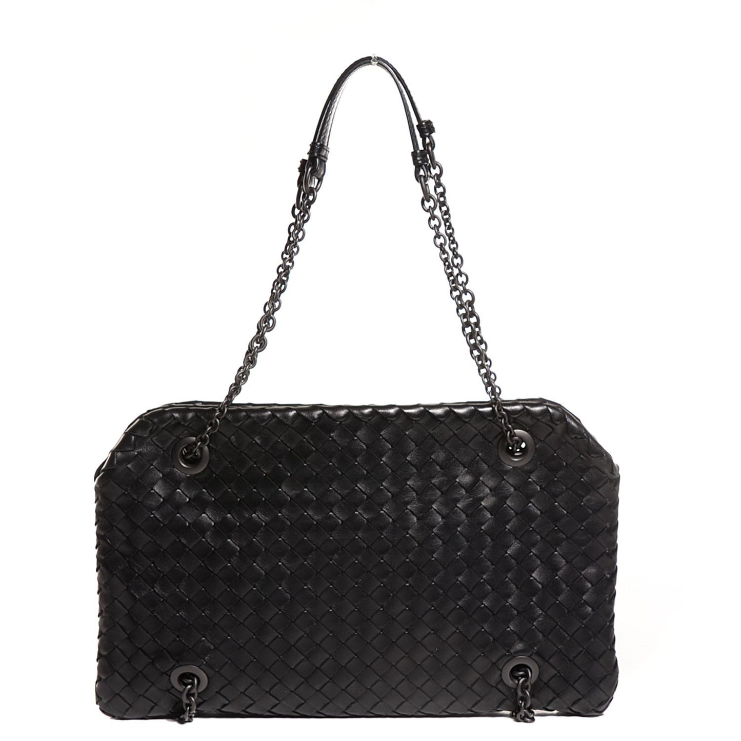 Nappa Intrecciato Duo Nero Black