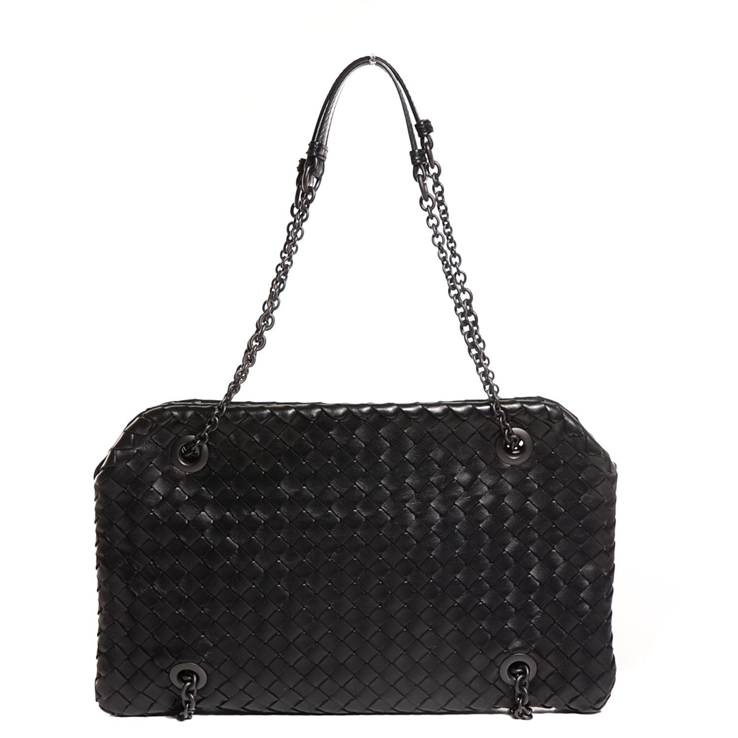 Bottega Veneta Nappa Intrecciato Duo Nero Black 1 of 9