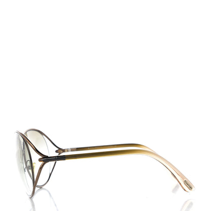Tom Ford Carla Soft Square Sunglasses TF157 Dark Brown 3 of 10