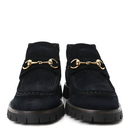 Gucci Suede Horsebit Womens Ankle Boots 38 Black 3 of 10