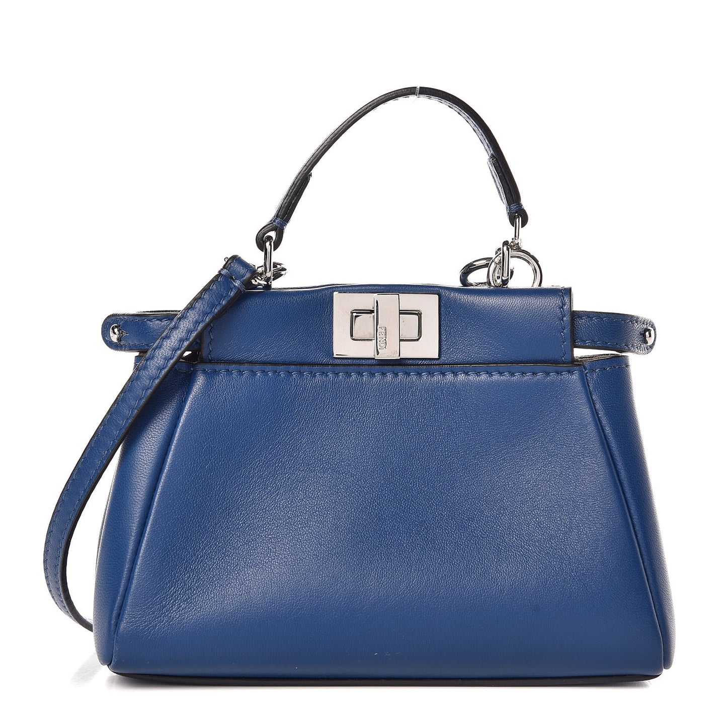 Shiny Nappa Micro Peekaboo Iconic Satchel Iris