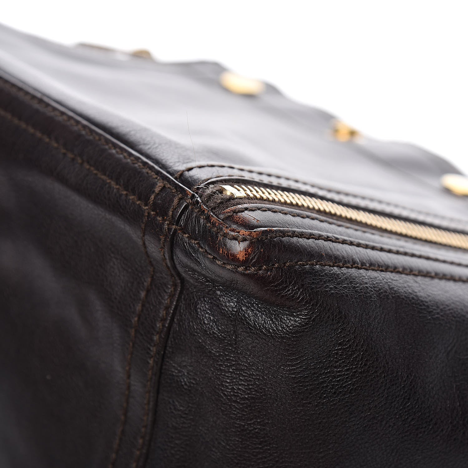 Saint Laurent Calfskin Medium Downtown Brown 9 of 12