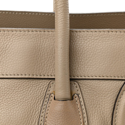 Celine Drummed Calfskin Shoulder Luggage Dune 16 of 17